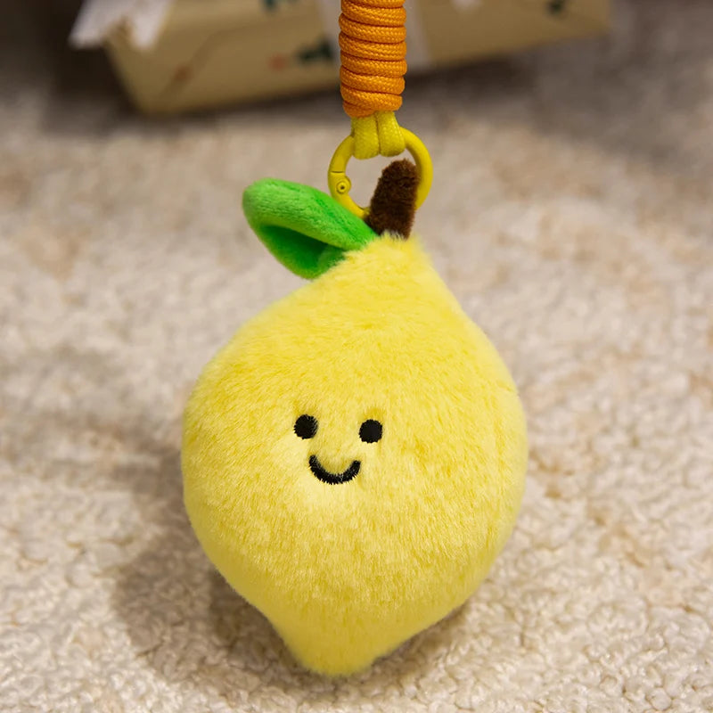 Cute Fruit and Vegetable Plush Pendant Backpack Charm