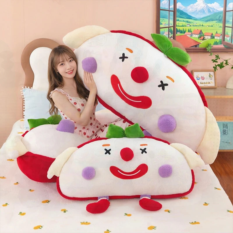 Cute Toast Clown Plush Toy Soft Bread Pillow