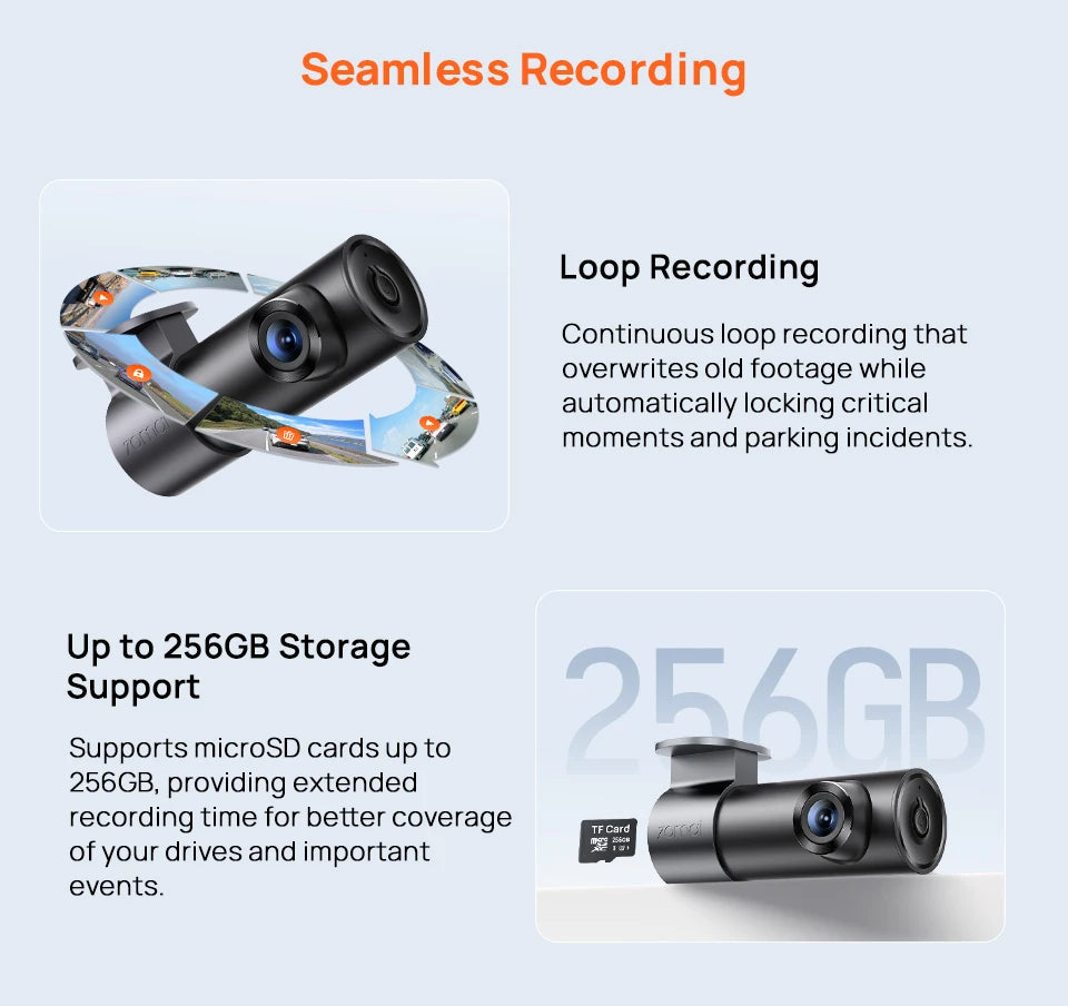 Dash Cam M310 Plus 3K 1620P Car DVR – Voice Control, 139° Wide Angle, WDR Night Vision, WiFi, Parking Monitor