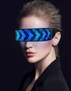 Bluetooth LED Luminous Glasses Prop For Party Bar Festival Performance DIY Shining Electronic Futuristic Eyewear