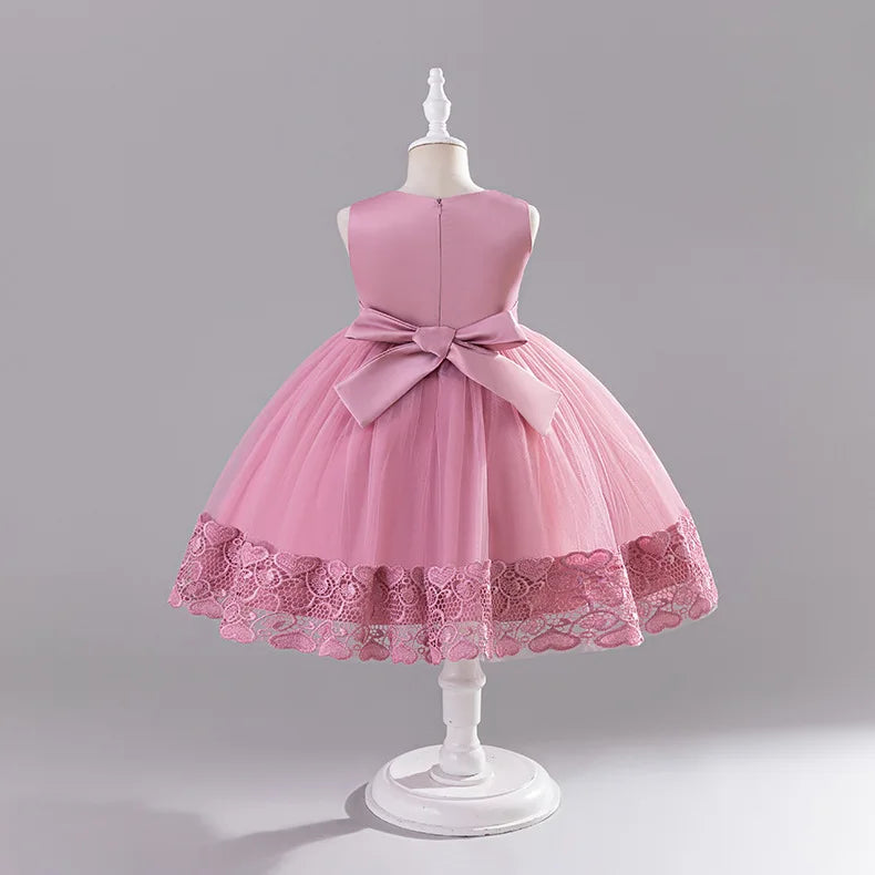 Girls Princess Ball Gown Fluffy Tulle Party Dress for Flower Girl/Birthday/Pageant  Sleeveless for Wedding Dress