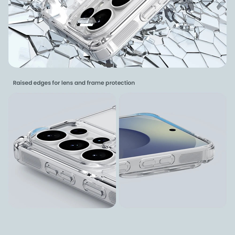 Transparent TPU + PC Soft Case for Samsung Galaxy S26 Ultra / S26 Plus – Silicone Clear Protective Back Cover