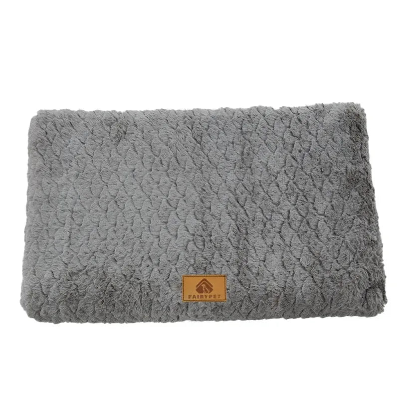 Corduroy Plush Pet Bed Cushion for Dogs and Cats