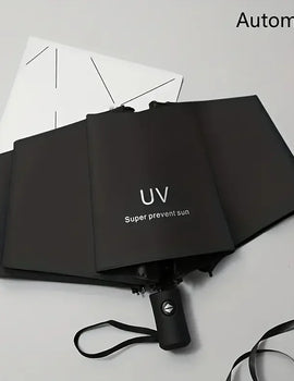 1 fully automatic travel camping outdoor sunscreen umbrella for women's umbrellas, sun umbrella for both sunny and rainy use, bl