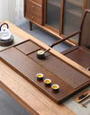 Tea Tray Household Solid Wood Tea Brewing Table Light Luxury High-End Tea Tray Kung Fu Tea Set Office Desk Wooden Tray