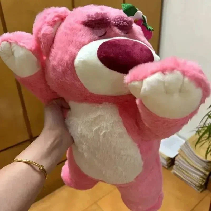 Disney Toy Story Lotso Cute Bear Strawberry Sofa Plush Pillow Stuffed Toys  Girls Friends Festivals Birthday Gift