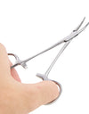 Stainless Steel Curved Tip and Straight Tip Forceps for Locking Clamp Hemostatic Forceps Arterial Forceps Clamp Fish Hook Pliers