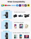 BY-WM3T Wireless Lavalier Lapel Microphone for iPhone Andriod Smartphone DSLR Cameras Live Streaming Youtube Recording Vlog