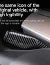 1 Pair Carbon Fiber Steering Wheel Whiff Protection Cover For Tesla Model 3 Y ABS Car Column Shift Knob Cover Decor For Tesla