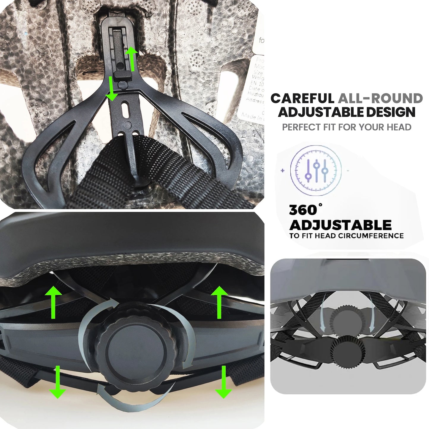 Cycling Helmet With Sun Visor Goggles For Road And Mountain Bike