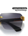 Vintage Sunglasses Fashion Square Sunglasses Women Trendy Rimless Sun Glasses