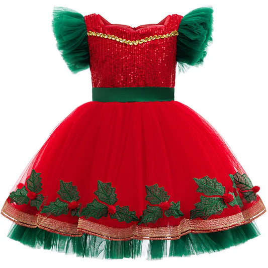 Color Block Lace Paneled Princess Tutu Dress