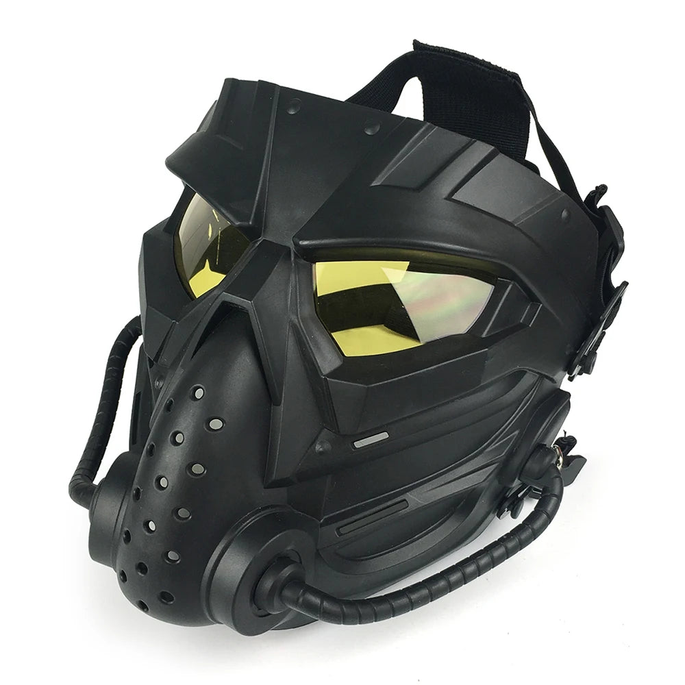 Airsoft Masks Defensive PC Lens Skull Mask Outdoor Shooting Mouth Mask Hunting Tactical Paintball Protection Face Mask