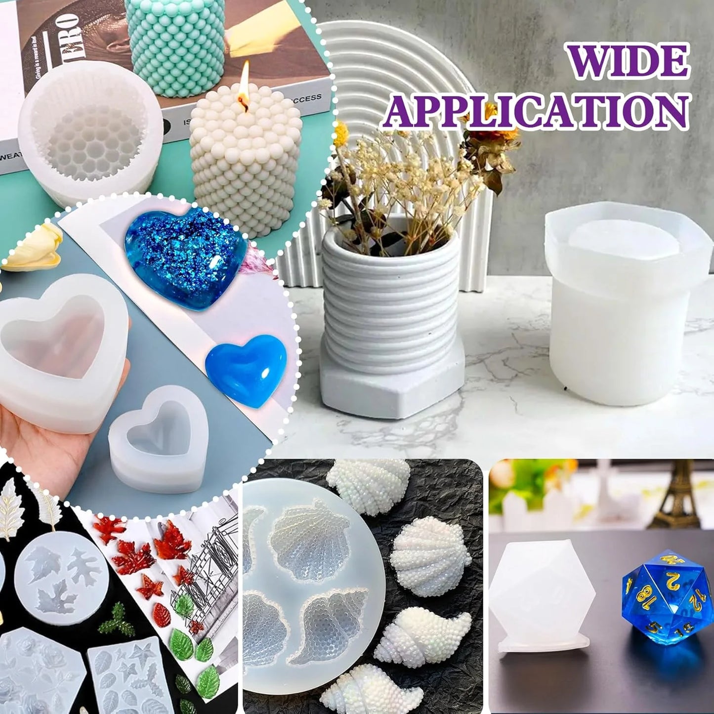 Platinum Translucent Silicone Mold Making Kit – Liquid Silicone Rubber for Resin Casting Molds