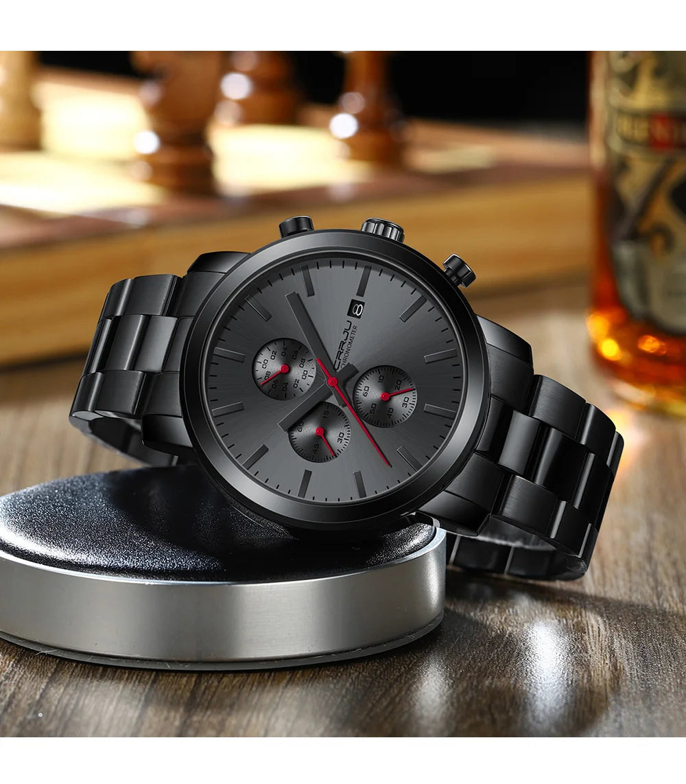 Luxury Man Watch High Quality Waterproof Chronograph Wristwatch Quartz Casual Clock relogio masculino