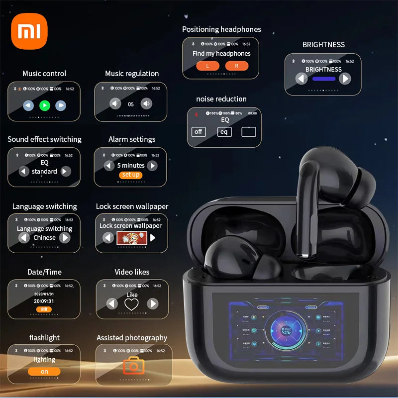 Xiaomi G4 ANC Wireless Earbuds LED Screen Noise Cancelling Bluetooth Headphones Sports earphones With Mic For Android iOS