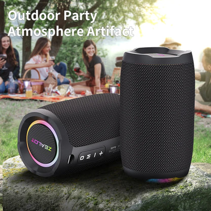 Portable Bluetooth Speaker 20W IPX7 Waterproof Powerful Sound Box Bass Boost Dual Pairing TF, TWS, USB