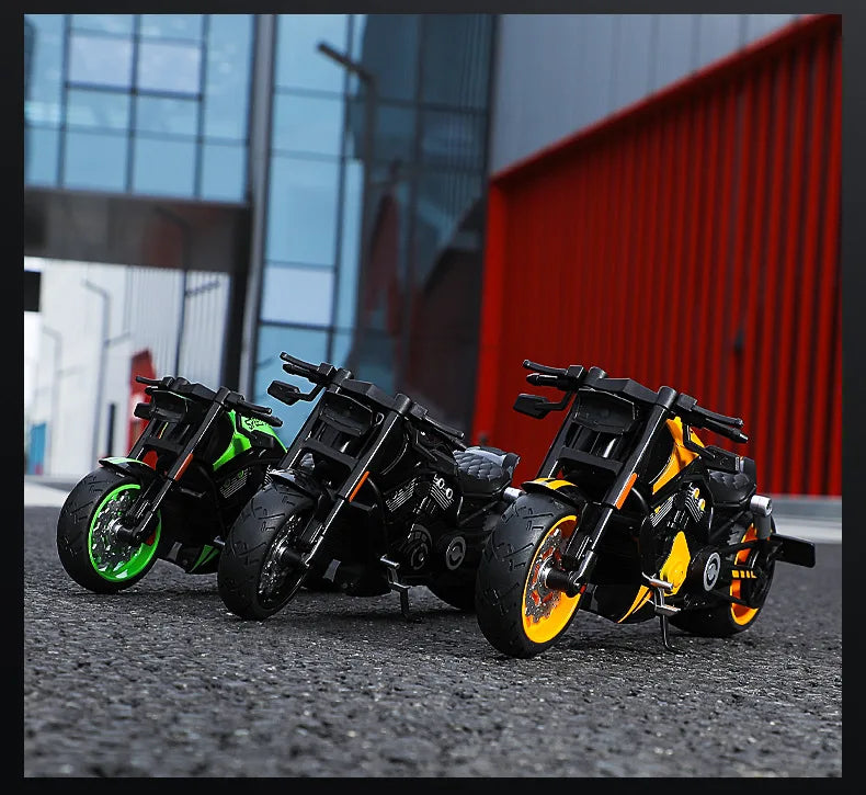 Diecast V Rod Night Rod Special Cruiser Motorcycle Model 1 to 10 Scale