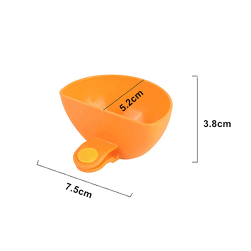 4Pcs/Set Kitchen Dipping Bowl Sauce Holder Hold Seasoning Dishes Dip Clip Bowl Plate Holder Assorted Colors Plate Clip Holders