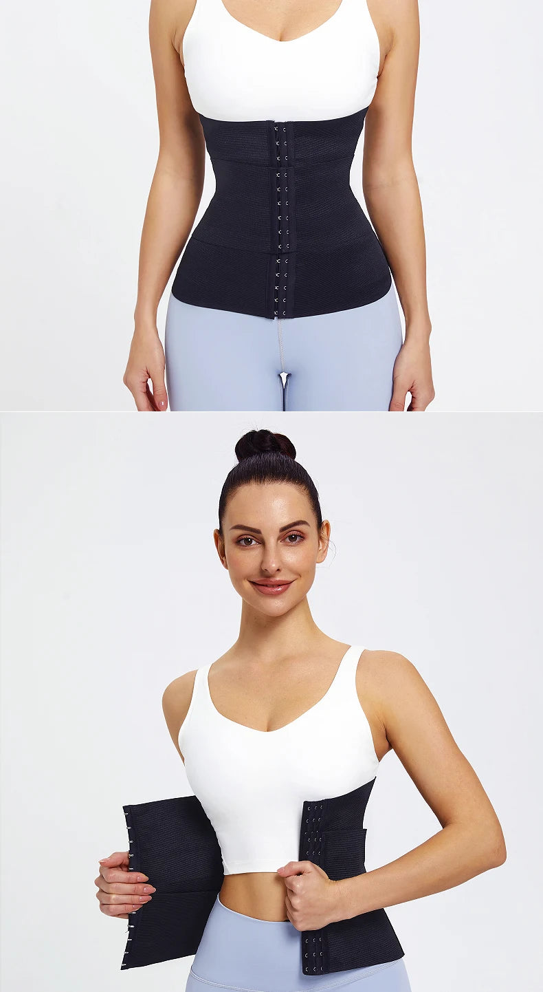 Women's Waist Trainer Corset – Tummy Wrap Shapewear Belt for Slimming & Postpartum Support