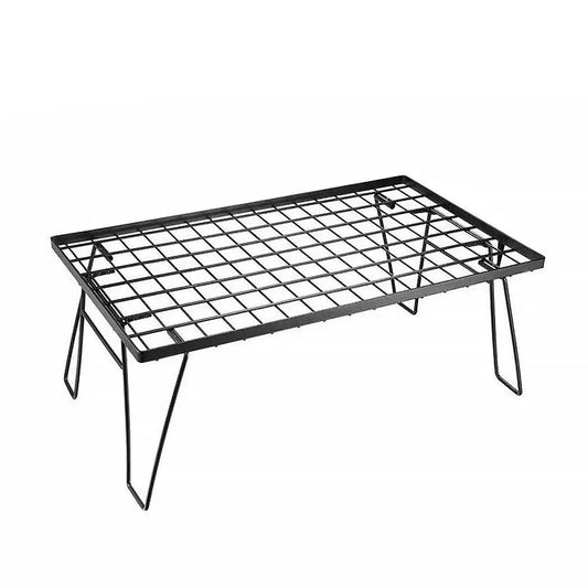 Foldable Camping Table, Outdoor Barbecue Iron Table, Tea Cooking, Picnic Backy Mini Desk, Portable Aluminum Alloy