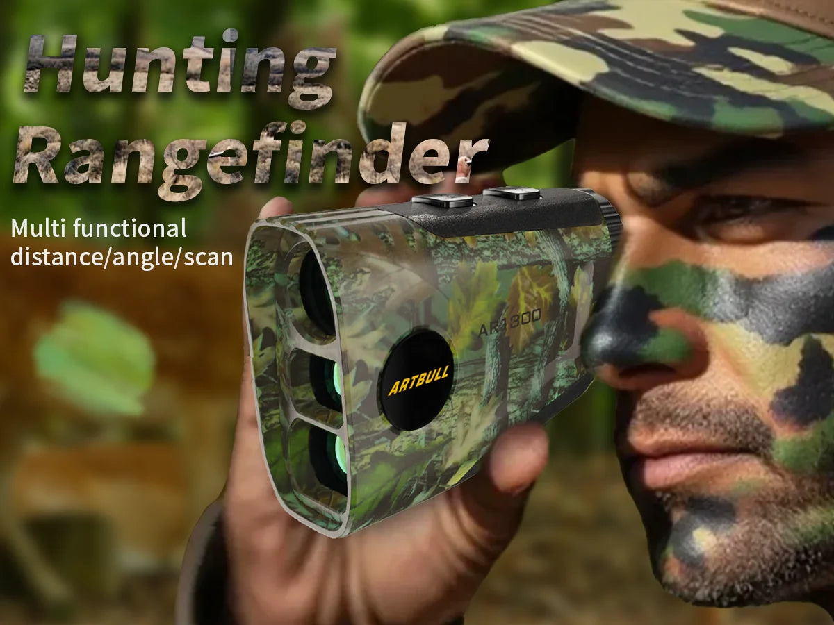 Camouflage Rechargeable Laser Rangefinder 750YD / 1300YD with Flag-Lock Vibration
