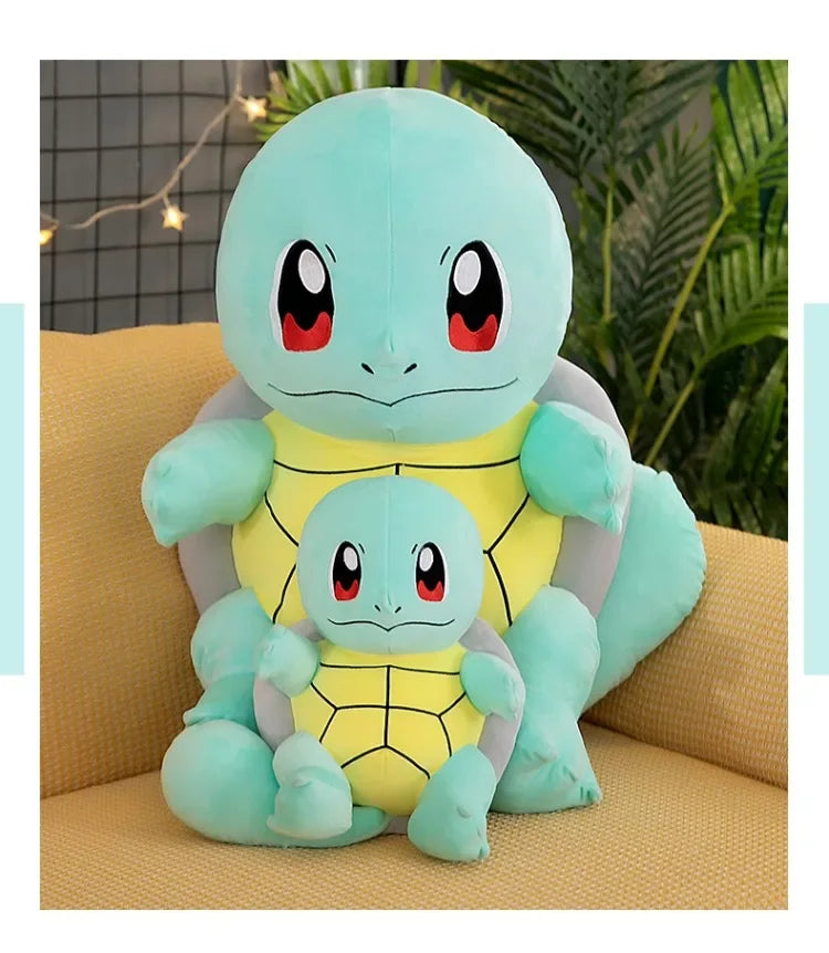 60cm Squirtle Plush Doll Big Size Pokemon Plush Toys Kawaii Stuffed Toys Cute Turtle Pillow Christmas Gift Toys for Boys Girls