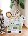 Jungle Animal Backdrop Safari Birthday Party Decoration Kids Woodland Wild One Lion Themed Party Supplies Baby Shower Decor