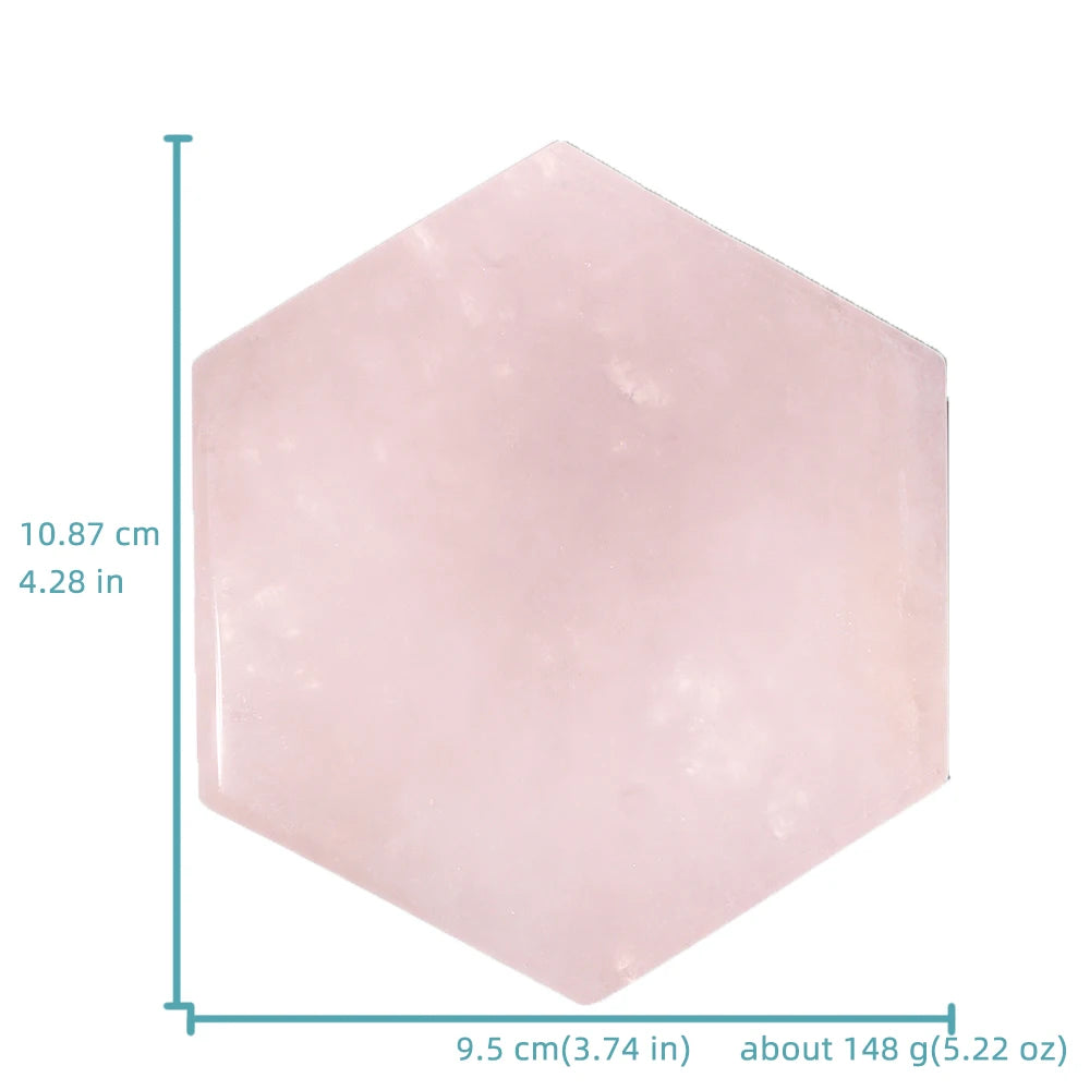 Home Creative Crystal Coaster Handmade Macrame Cup Cushion Natural Rose Quartz Non-slip Coffee Cup Round Mat Cook Accessories