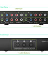 3 in 1 Out Component AV Video Switch Box, Composite 3 RCA AV Switcher AV Splitter Ypbpr for Monitors for PS2 PS3 PS4