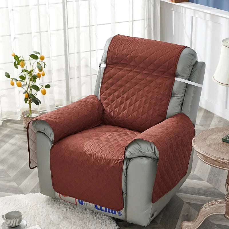 1 Seater Recliner Sofa Cushion Quilted Anti-Slip Recliner Chair Cover Mat Furniture Protector Couch Cover Pet Sofa Cushions