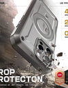 For iPhone 16 Pro Max Case 6.9“ 2024 UB Pro Mag Full Body Rugged Case with Built-in Screen Protector Kickstand Belt-Clip