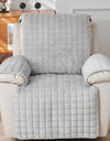 1Seater Recliner Sofa Covers Flannel Plush Armchair Slipcovers with Pockets Lazy Boy Relax Recliners Sofa Mat Chair Cover Home