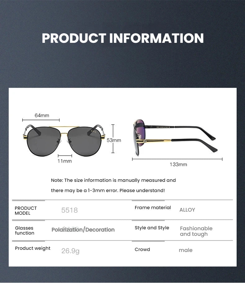 For BMW Car High End Luxury Driving Polarized Sunglasses Anti Glare Driver Sunglasses