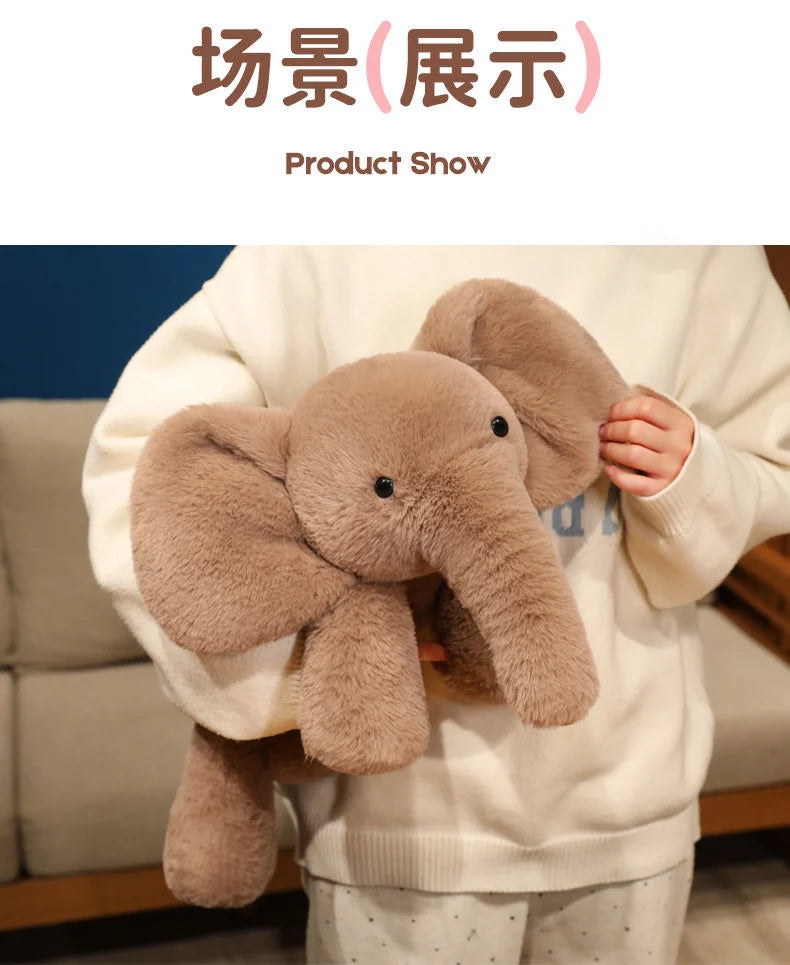 Soft Elephant Plush Stuffed Animal Pillow