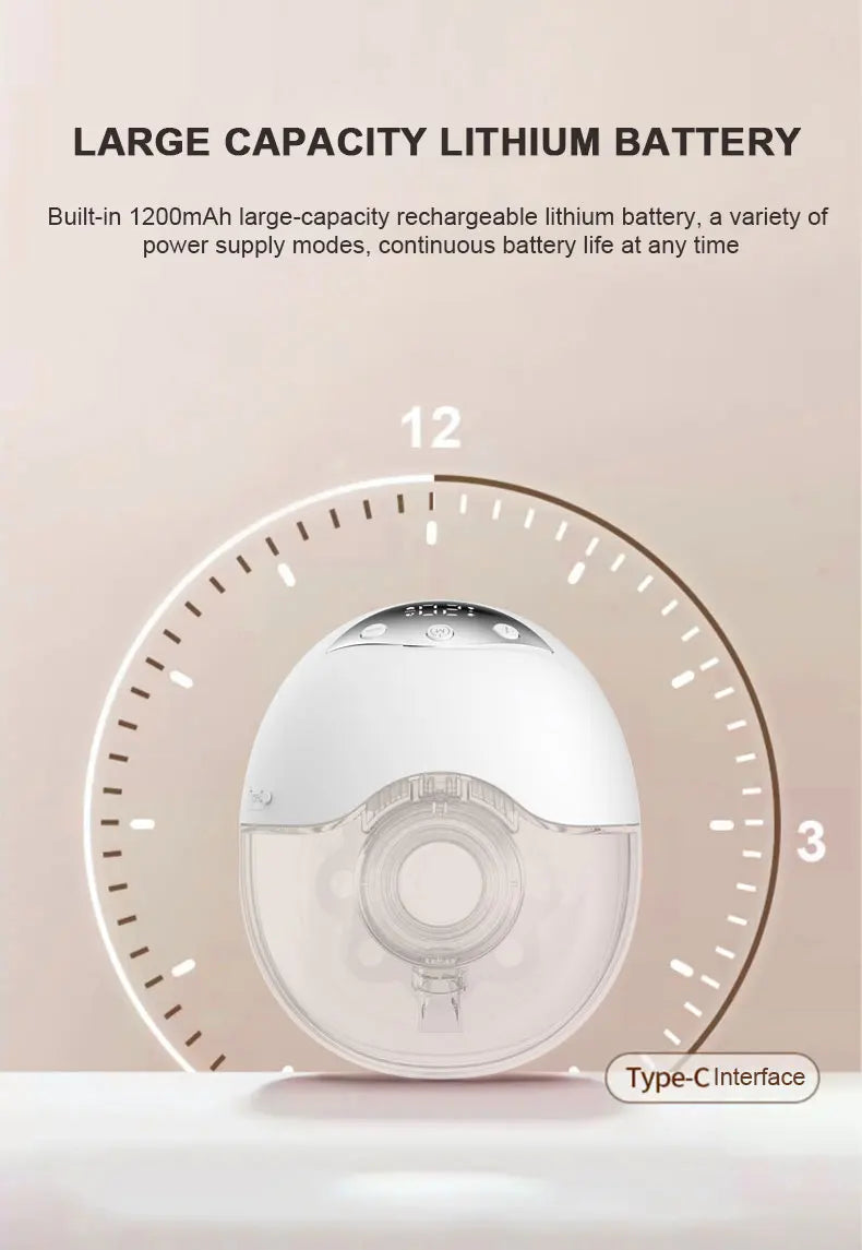 Wearable Electric Model Breast Pump Fully Automatic Portable Hands-free Silent Integrated Breast Pump  Accessories