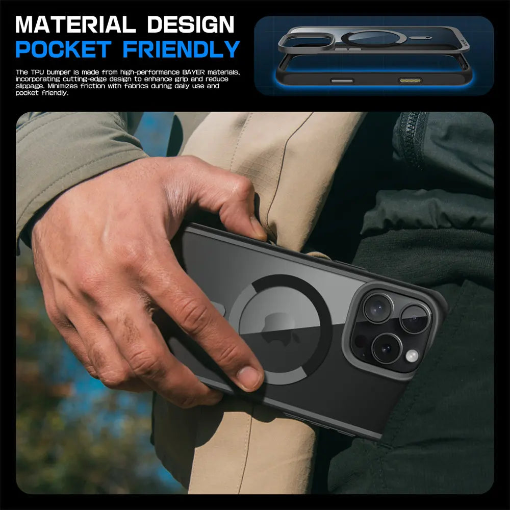 For iPhone 16 Pro Max Case with Camera Control Capture Button UB Mag Slim Shockproof  MagSafe Phone Case Cover