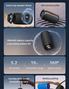 Portable Wireless Speaker Subwoofer Stereo Waterproof Powerful Column Outdoor Speakers Boom Box TF Card & AUX Audio