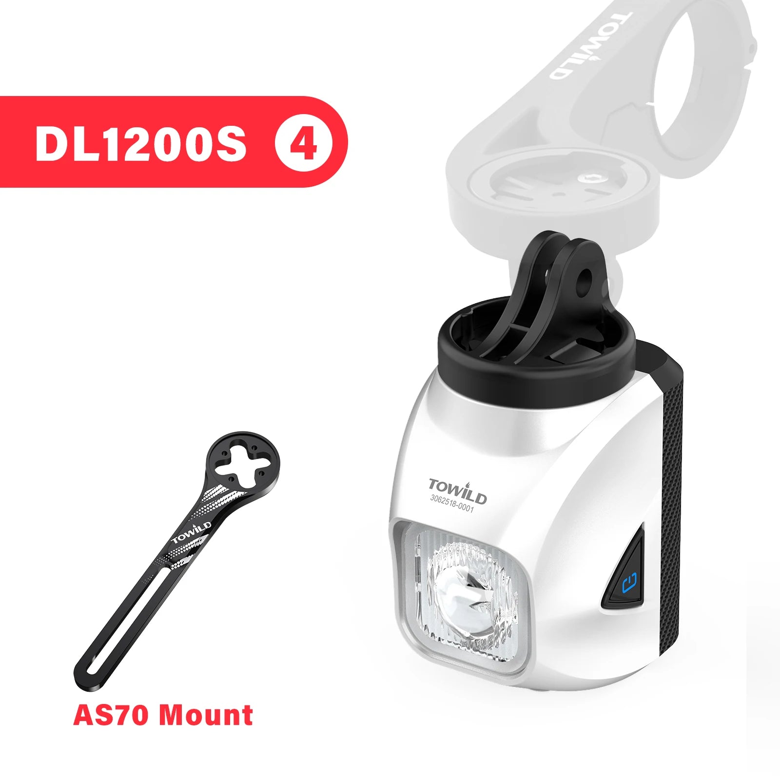 DL1200S Bicycle Light With Anti-Glare Cut-Off Line Beam 1500LM Rechargeable Led Bike Front Lights Mtb Cycling Headlights