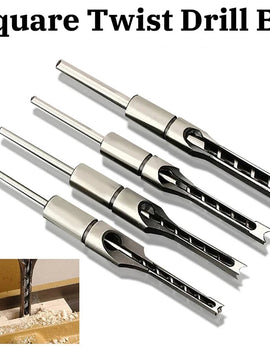 HSS Square hole drill Woodworking Drill Tools Auger Mortising Chisel Drill Set DIY Furniture Square Woodworking drill