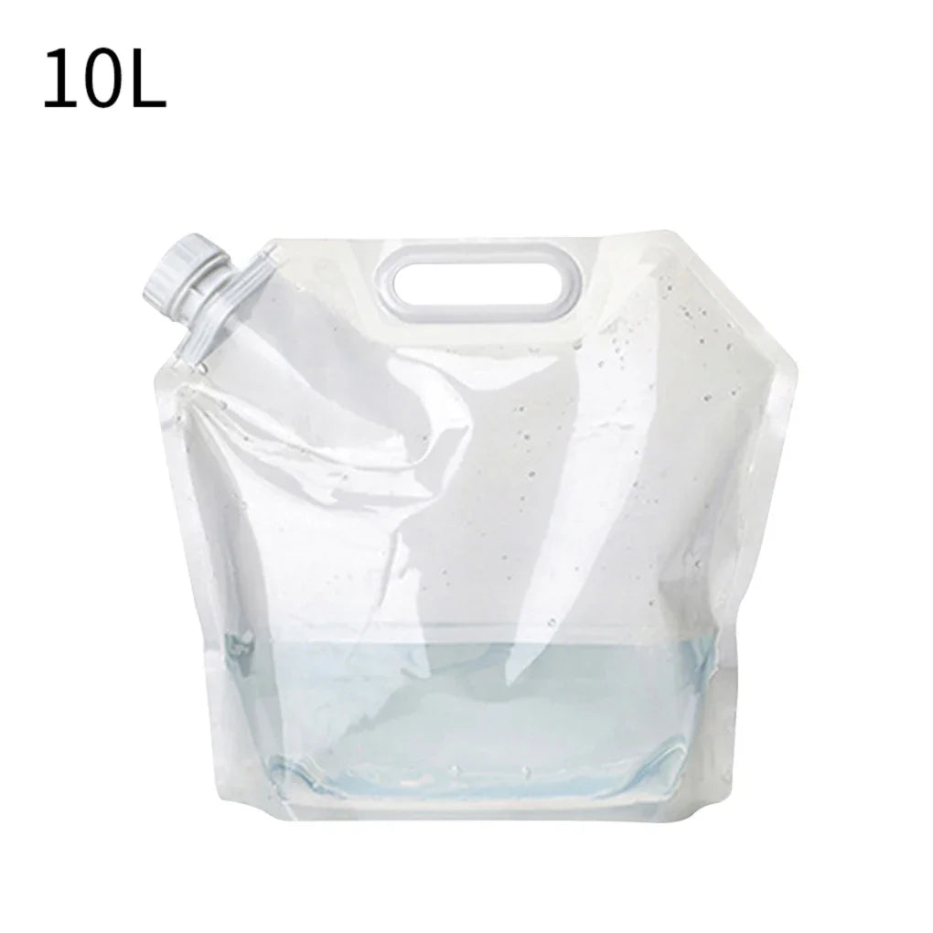 5/10/15L Outdoor Camping Water Bag Portable Folding Bucket Large Capacity Water Container with Handle Travel Camping Supplies