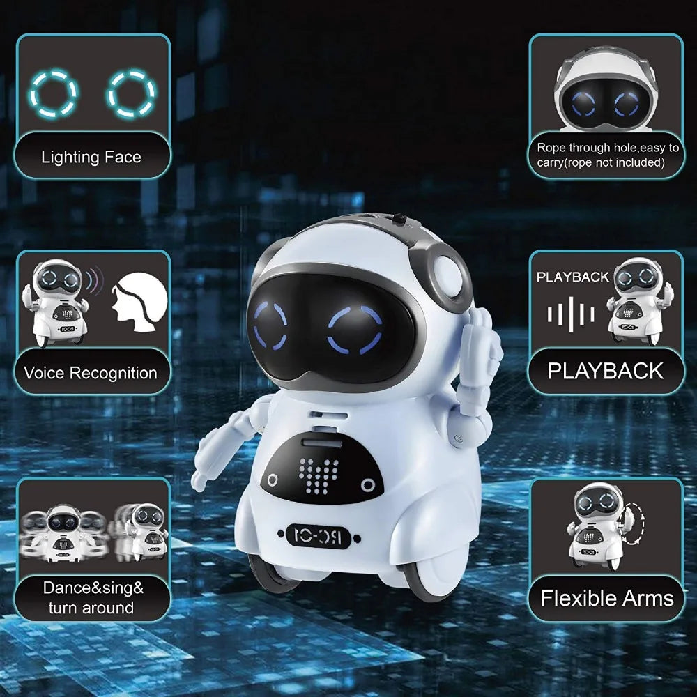 Robot Can Talk Interactive Dialogue Voice Recognition Recording Singing and Dancing Storytelling Mini Smart Robot Toy