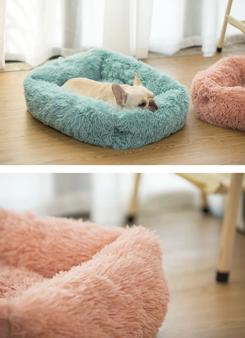 Plush Fluffy Pet Bed Sofa Cushion for Dogs and Cats