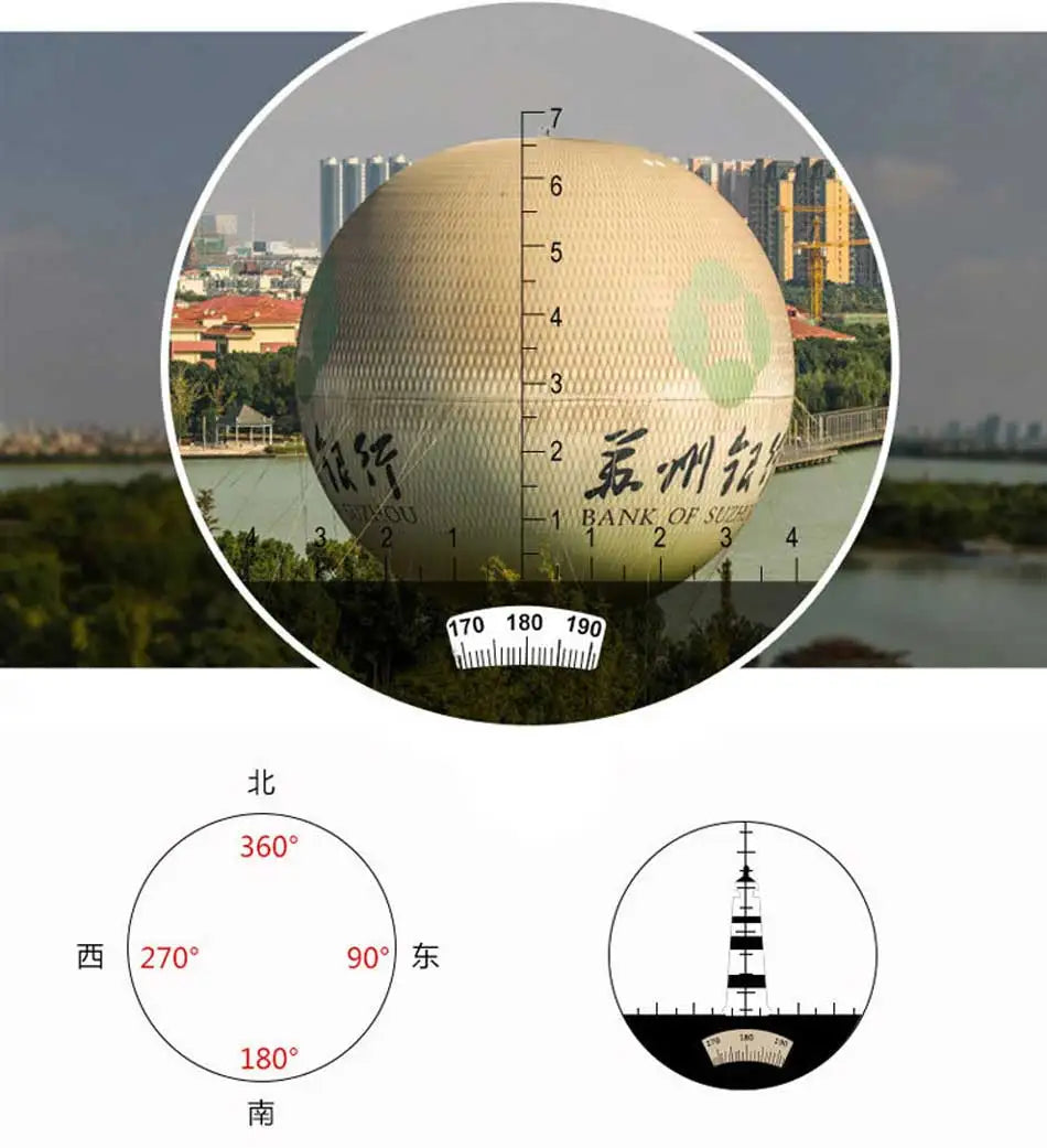 Binoculars 10x50 Professional Powerful Telescope Marine Waterproof With Compass Rangefinder Hunting Hiking Camping Navigation