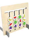 Montessori Wooden Toys Double-sided Matching Games for s 2 3 4 Years Logic Thinking Training Activity Board  Wooden Toys