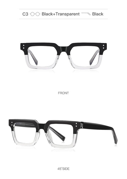 HONGMEI Men's Anti Blue Light Reading Glasses Brand Design Myopia Prescription Glasses Men Simple Optical Eyewear Glasses Frame