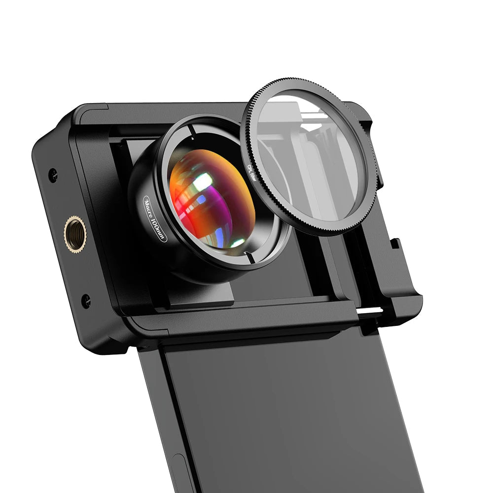 100mm Macro Smartphone Camera Lens with CPL Filter and Clip
