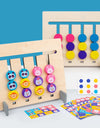 Montessori Wooden Toys Double-sided Matching Games for s 2 3 4 Years Logic Thinking Training Activity Board  Wooden Toys