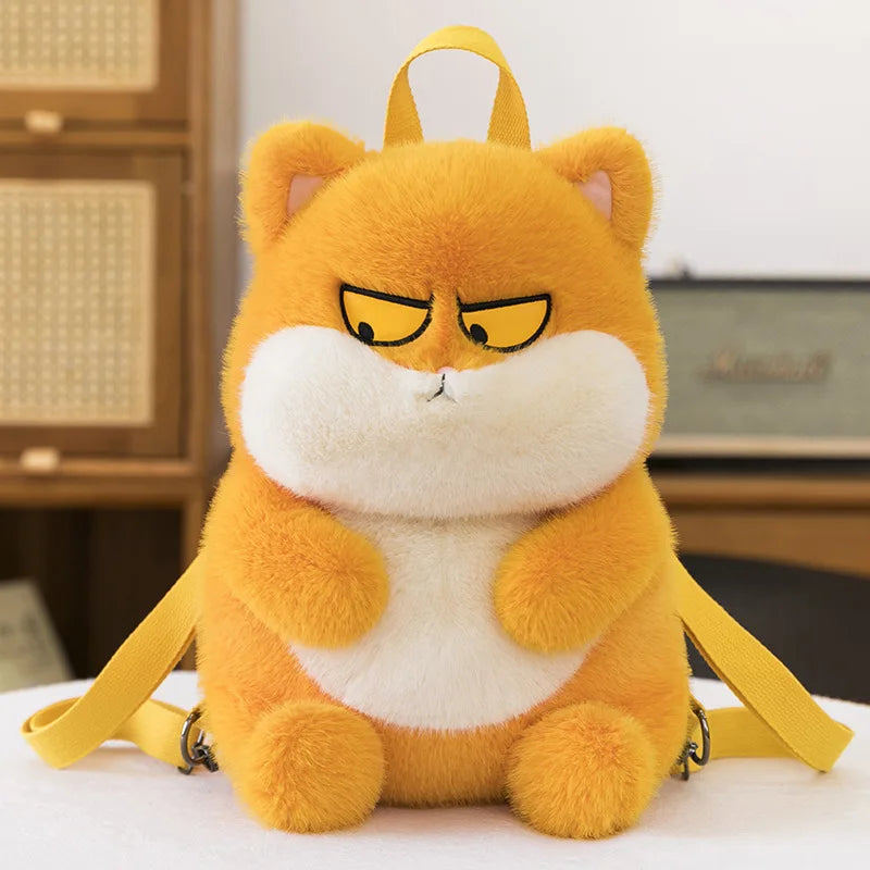 Kawaii Plush Stuffed Cat Doll Backpack Cute Kids Birthday Xmas Gift 2025 New Arrival Plush Toy for Children Girls Soft Cuddly