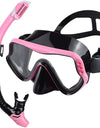 Dry Snorkel Set Diving Mask For Adults Tempered Glass Professional Panoramic Snorkeling Gear Swimming Training Snorkel Kit